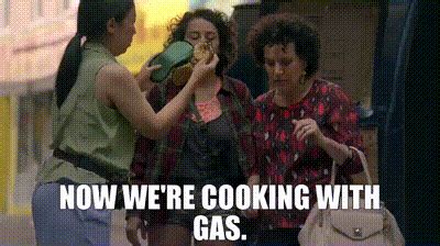 now we are cooking with gas in japanese